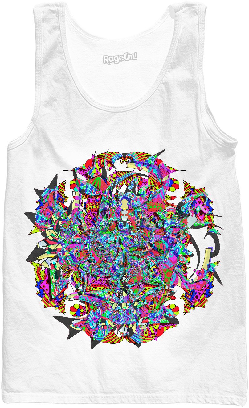 Neon Waffle Monster 12 Tank Top