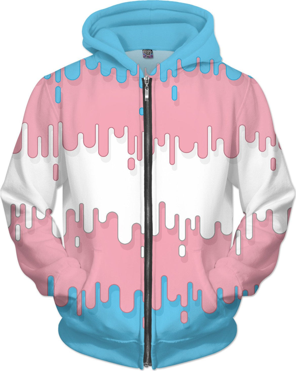 Transgender Abstract Drips Flag