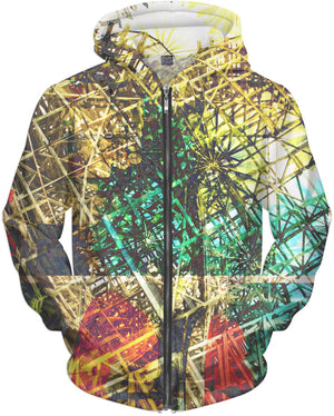 Neon Rollercoasters Hoodie