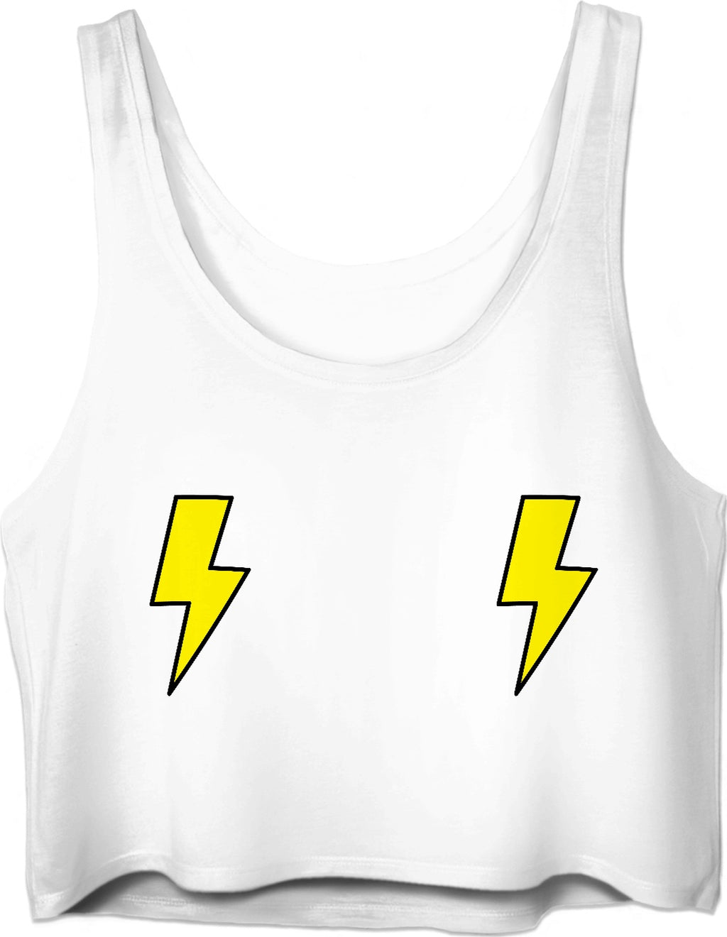 Double Yellow Lightning Bolts
