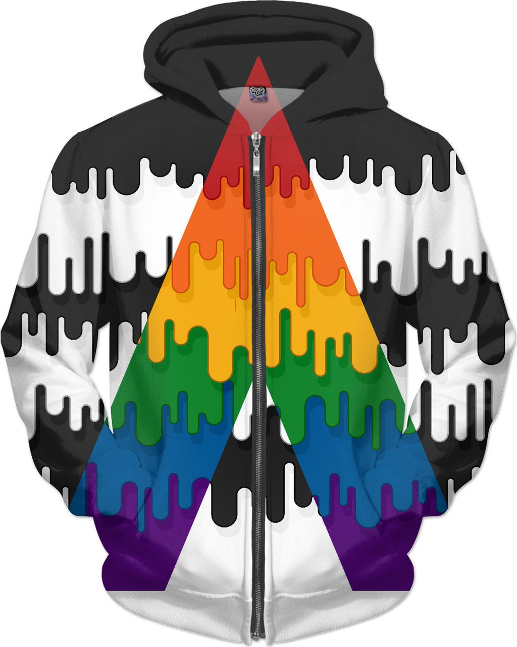 LGBT Ally Abstract Drips Flag