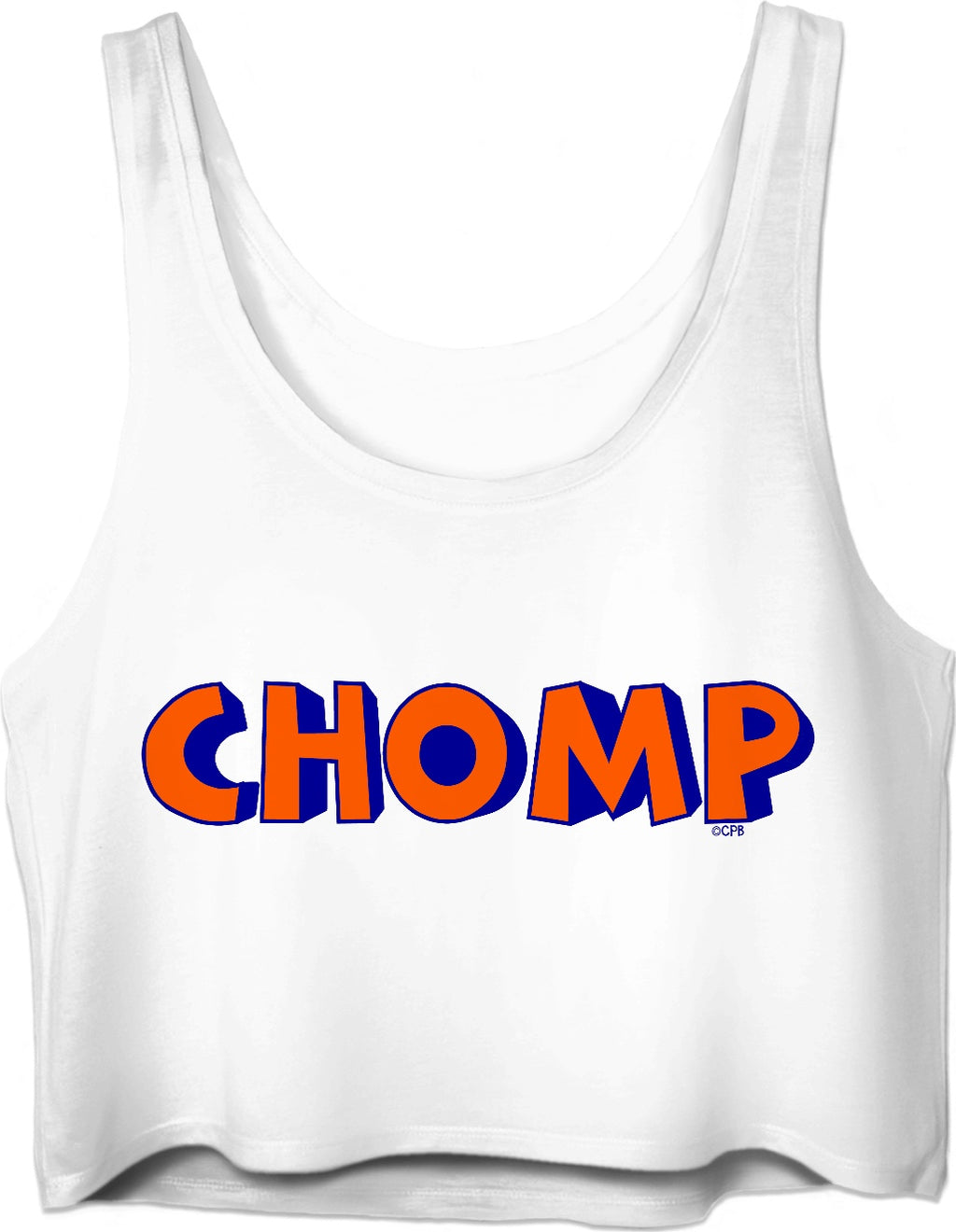 Chomp Block Letters Crop Top