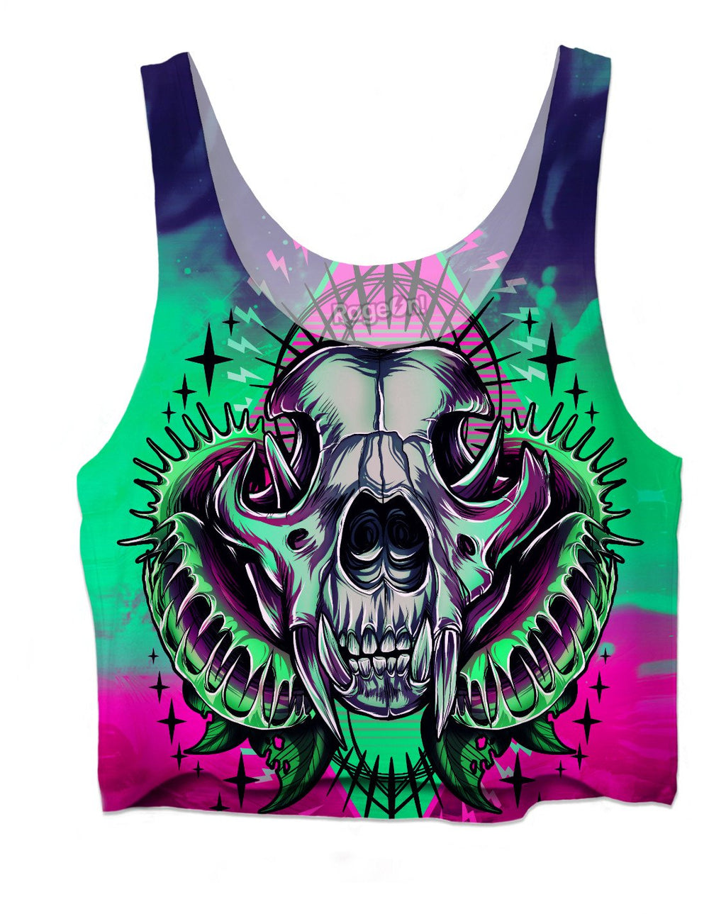 Cougar Skull - Crop Top