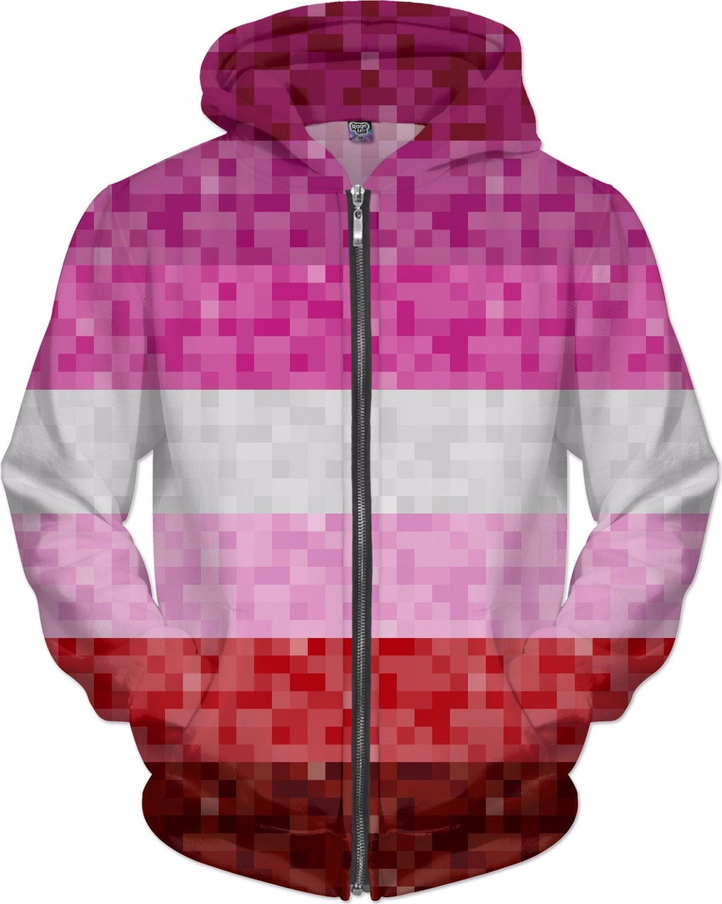 Lipstick Lesbian Pixel Flag