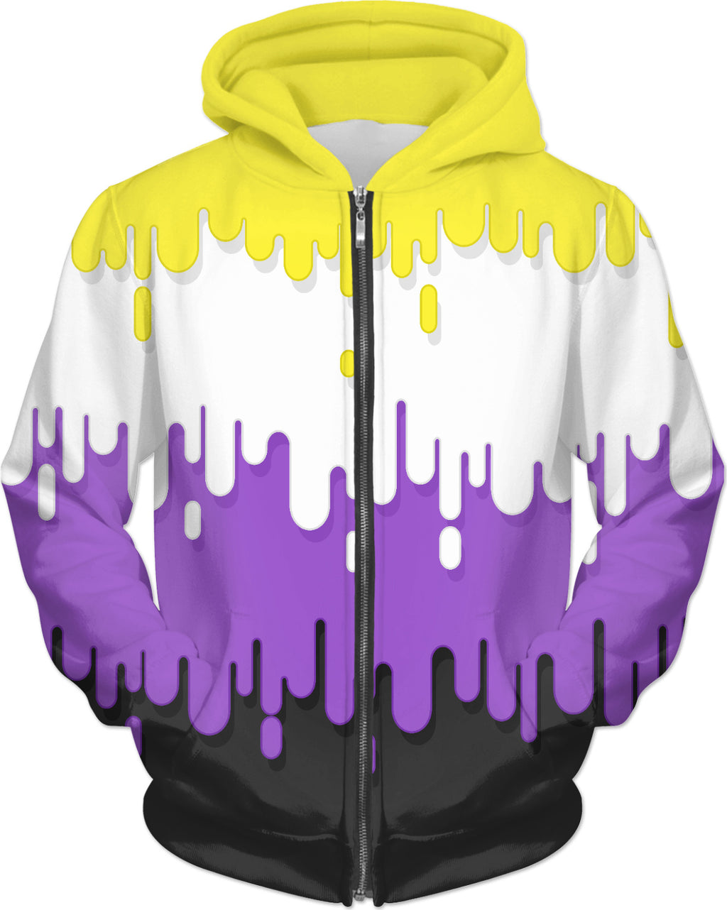 Non-Binary Abstract Drips Flag