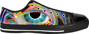 Infinity Eye Black Low Tops