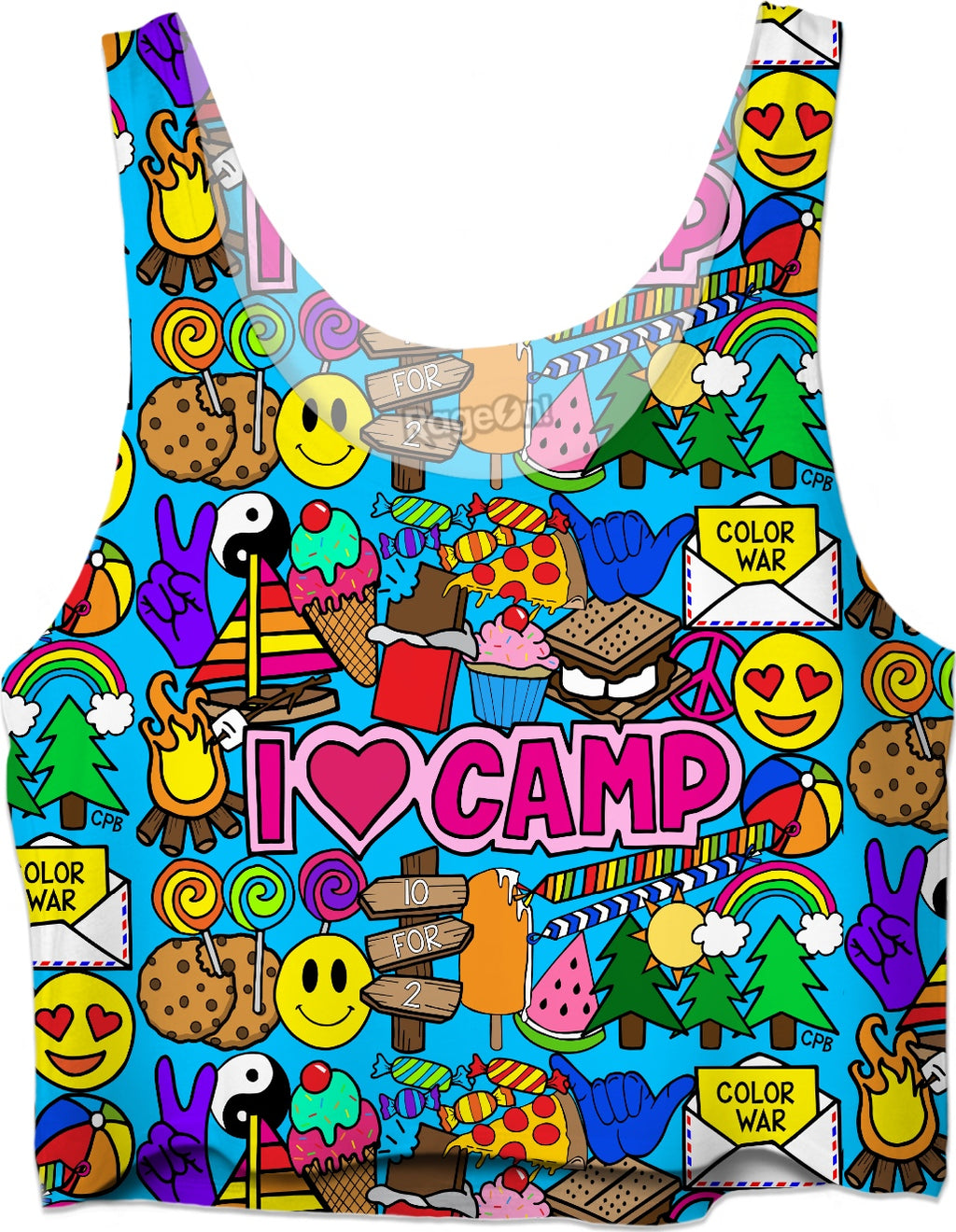 I Love Camp Crop Top
