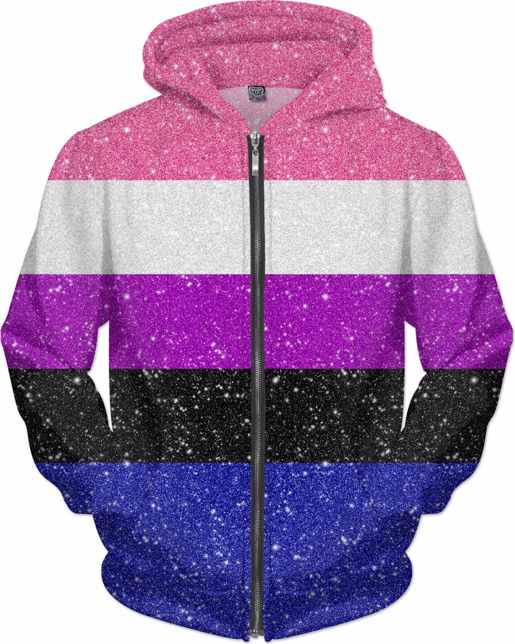 Glitter Gender Fluid Pride Flag