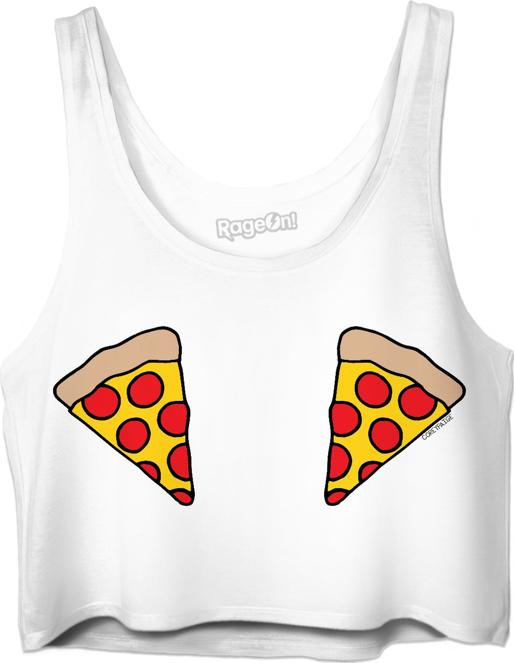 Double Pepperoni Pizza Crop Top