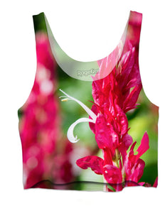 Caribbean Flower Crop Top