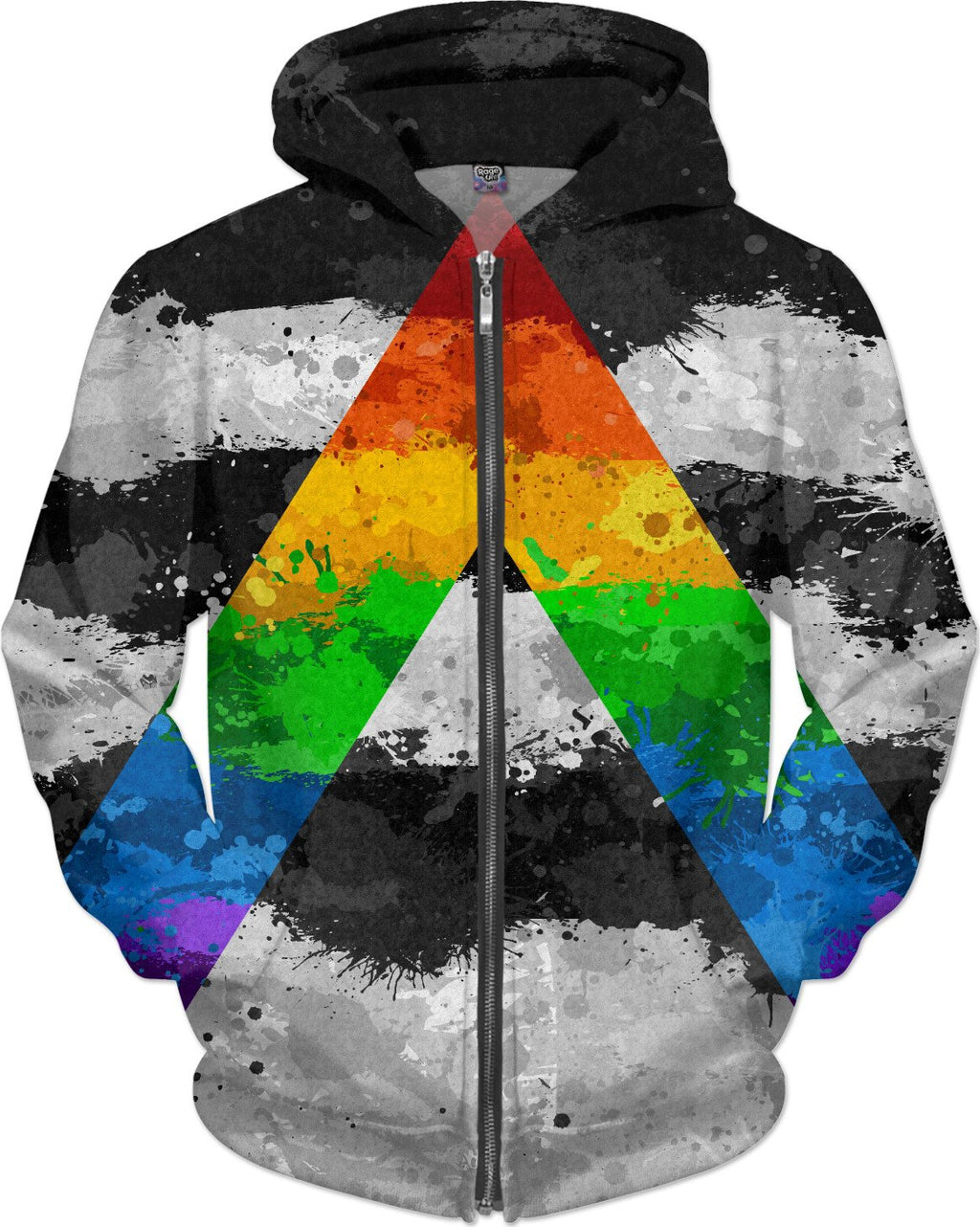 LGBT Ally Paint Splatter Flag