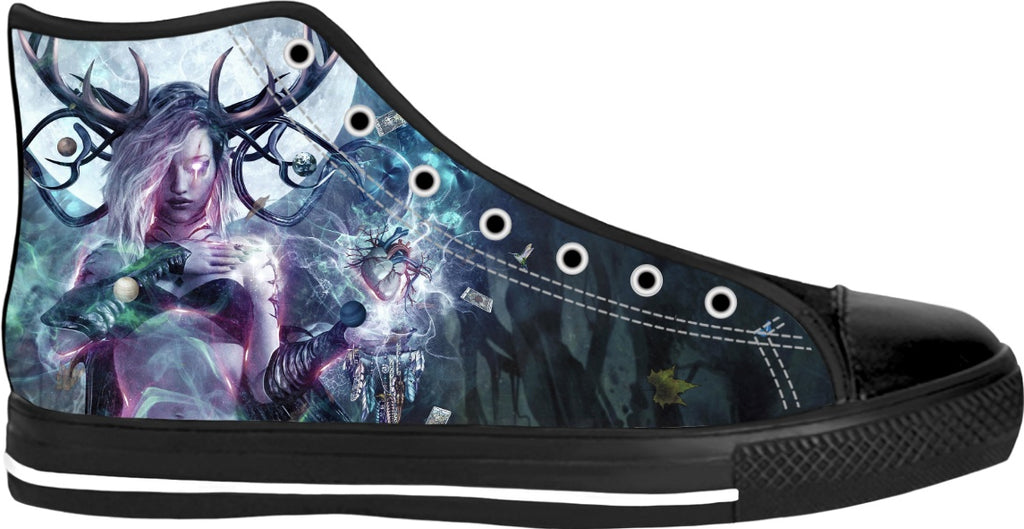 The Dreamcatcher - Black High Top Shoes