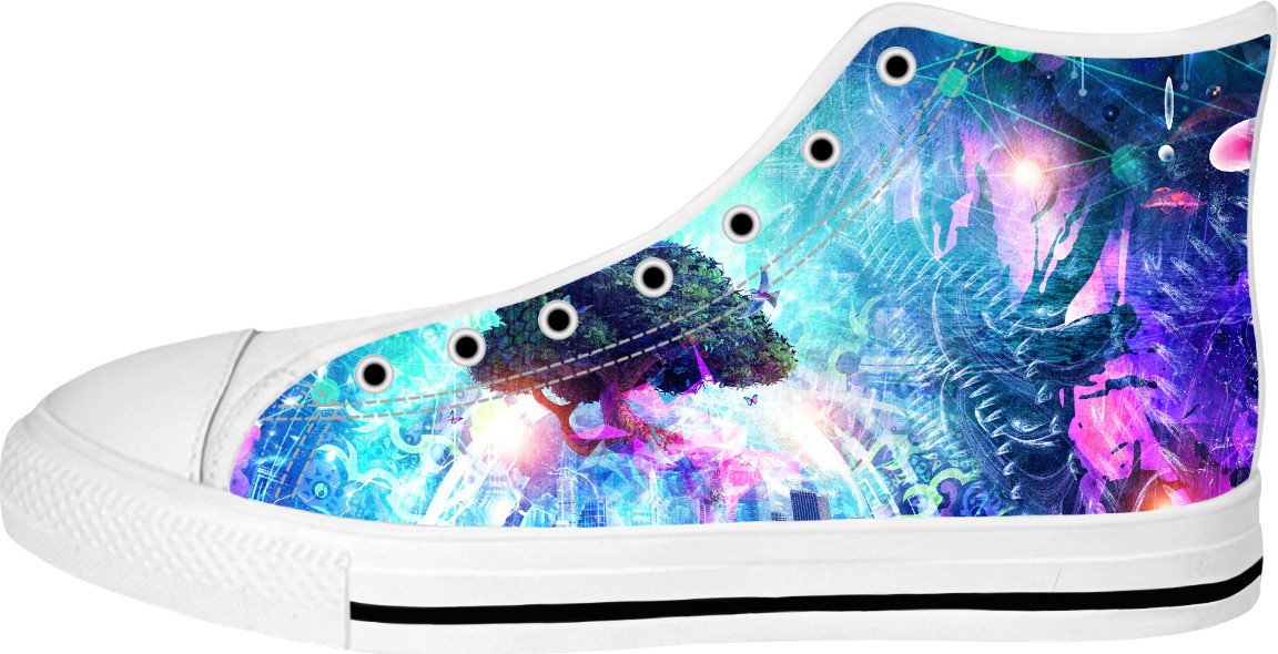 Cosmic Awaken High Top Canvas Shoes