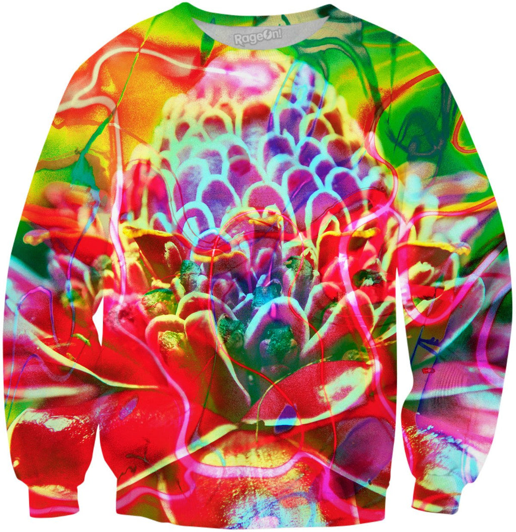 Rainforest Flower Abstract Remix G Sweatshirt