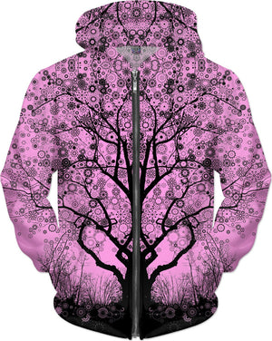 Pink Star Trip Tree Hoodie