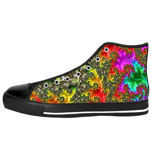 Rainbow Fractal High Tops