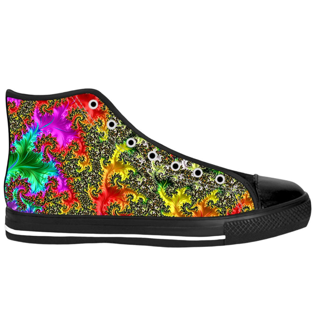 Rainbow Fractal High Tops