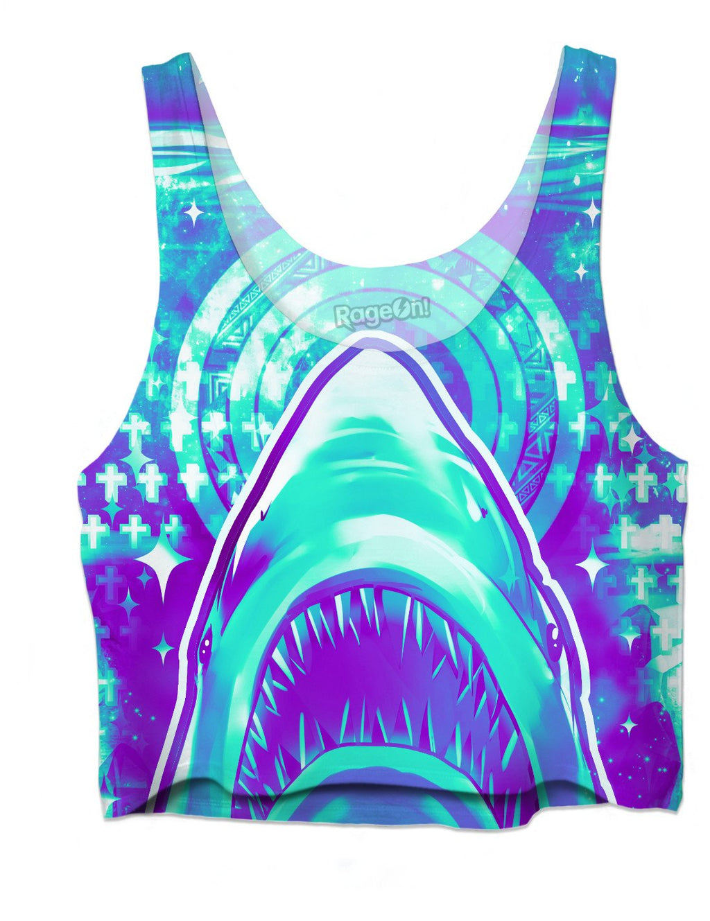Neon Horror: Jaws - Crop Top