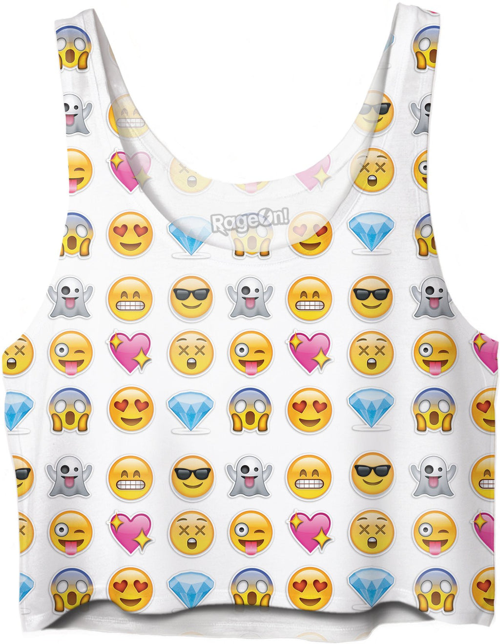 Emoticons Crop Top