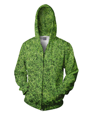 Grass Zip-Up Hoodie