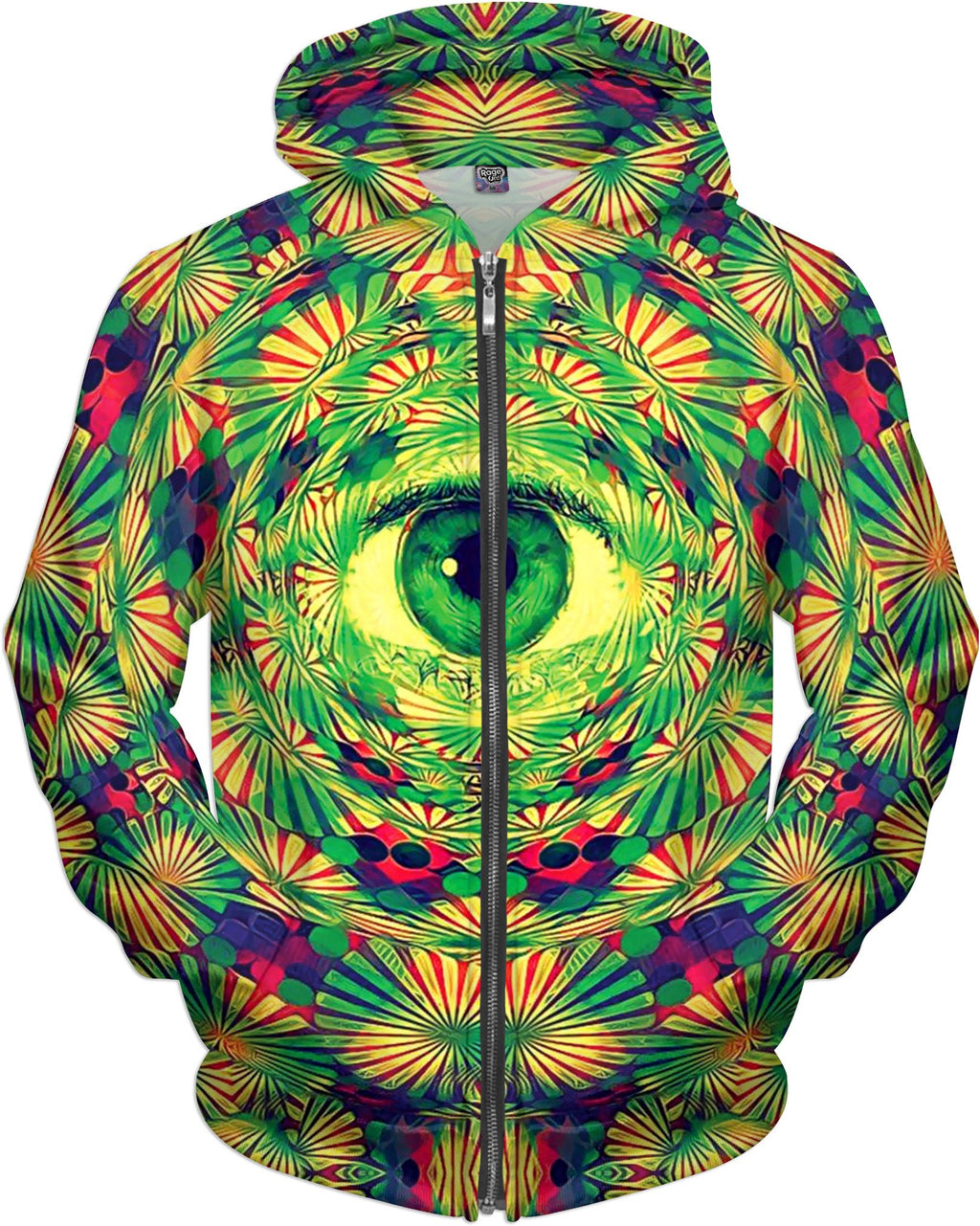 Psychedelic Eye Zip-Up Hoodie