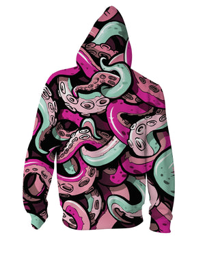 Tentacle Zip-Up Hoodie