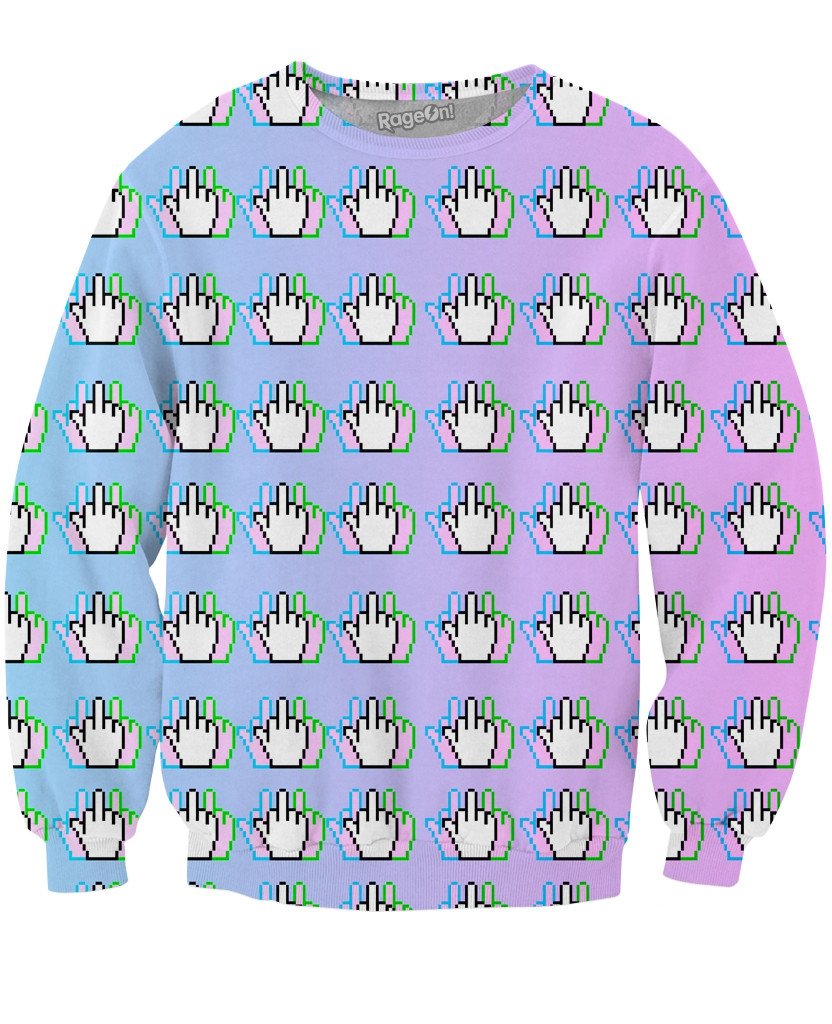 Middle Finger Crewneck Sweatshirt