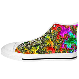 Rainbow Fractal High Tops