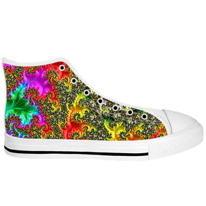 Rainbow Fractal High Tops