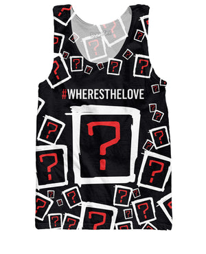 Where's the Love Collage Tank Top