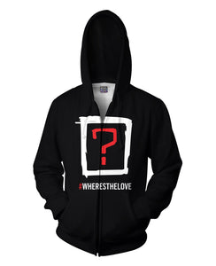 Where's the Love Double Sided Hoodie