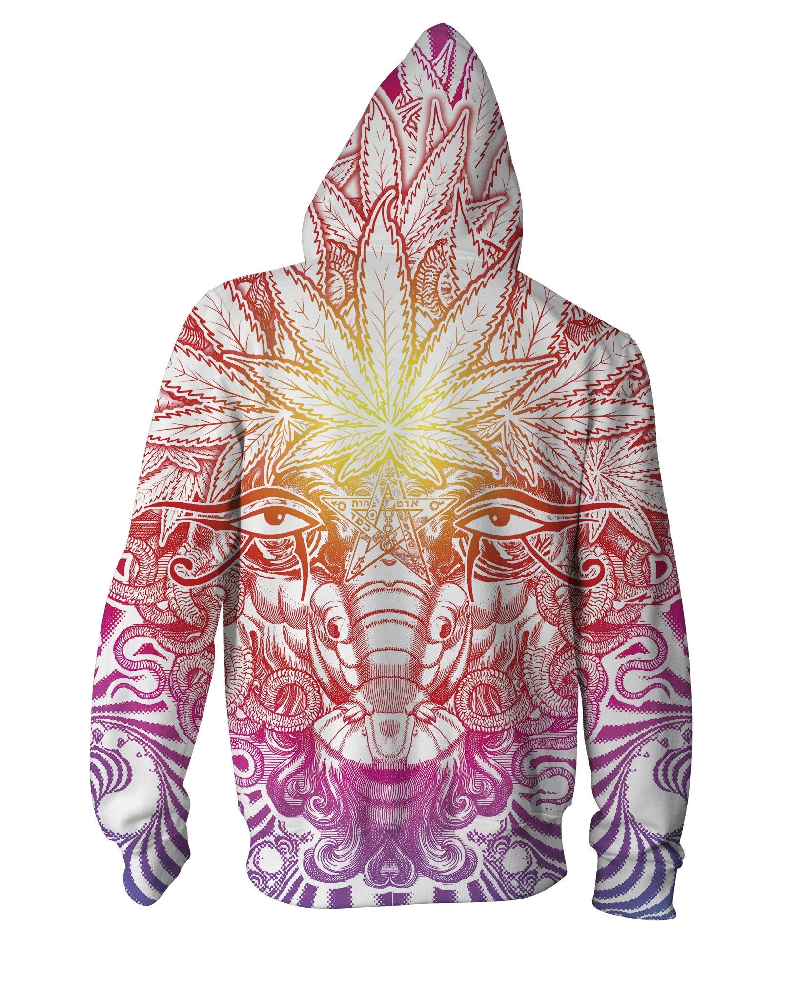 Weed Goat Zip-Up Hoodie