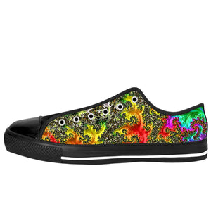 Rainbow Fractal Low Tops