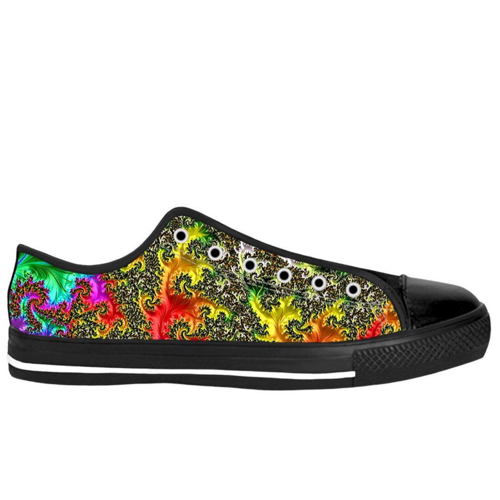 Rainbow Fractal Low Tops