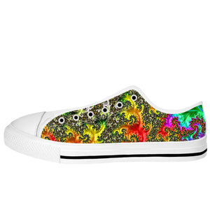 Rainbow Fractal Low Tops