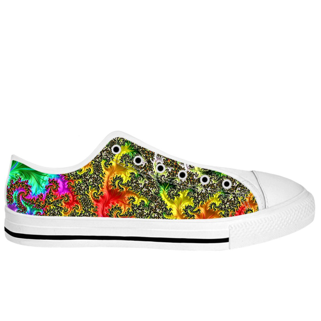 Rainbow Fractal Low Tops