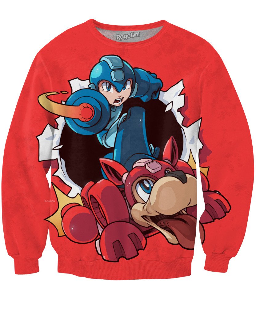 Mega Man Red Sweatshirt