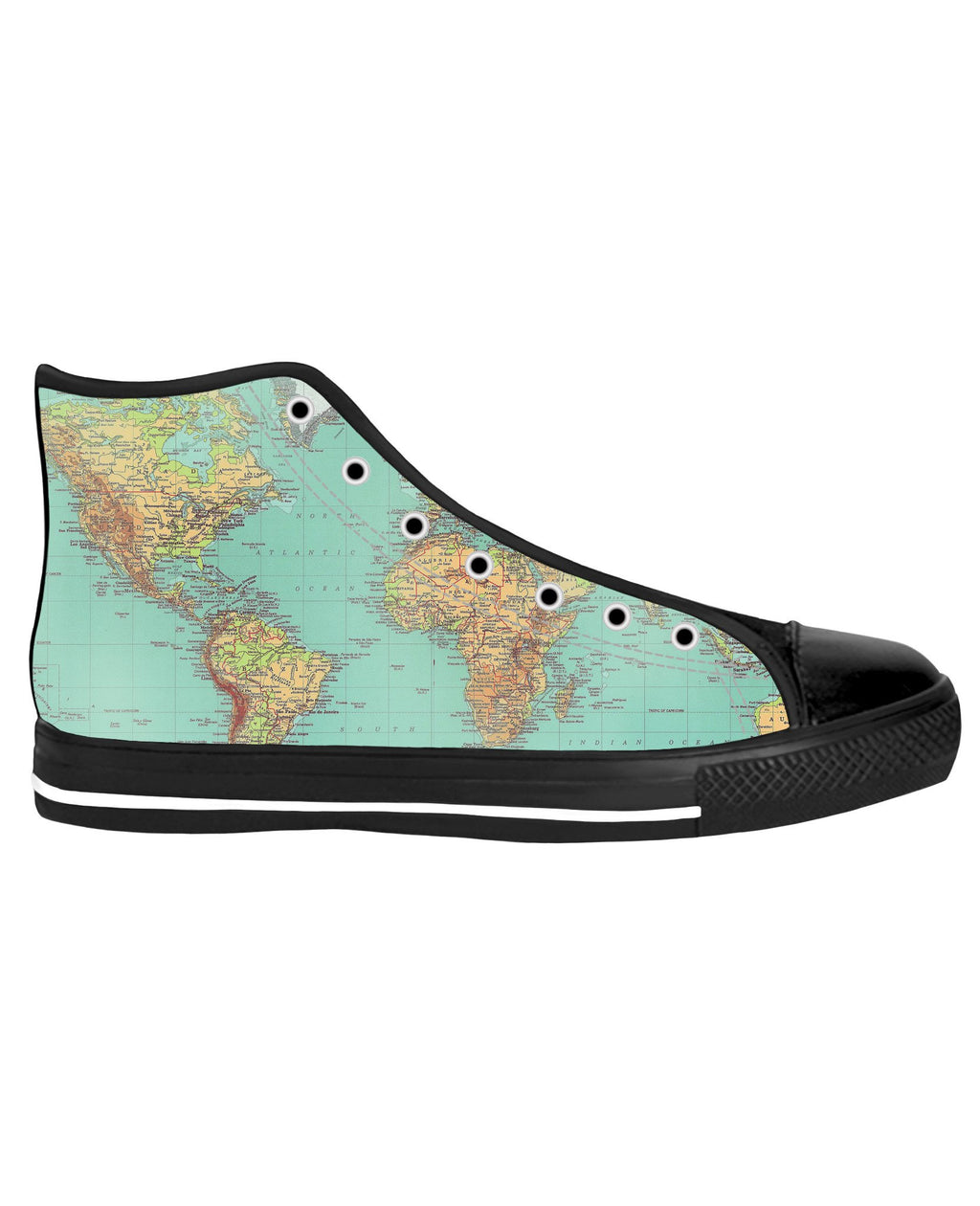 Map Black Sole High Tops