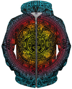 Mayan Zip-Up Hoodie