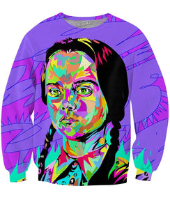 Wednesday Addams Technodrome1 Crewneck Sweatshirt