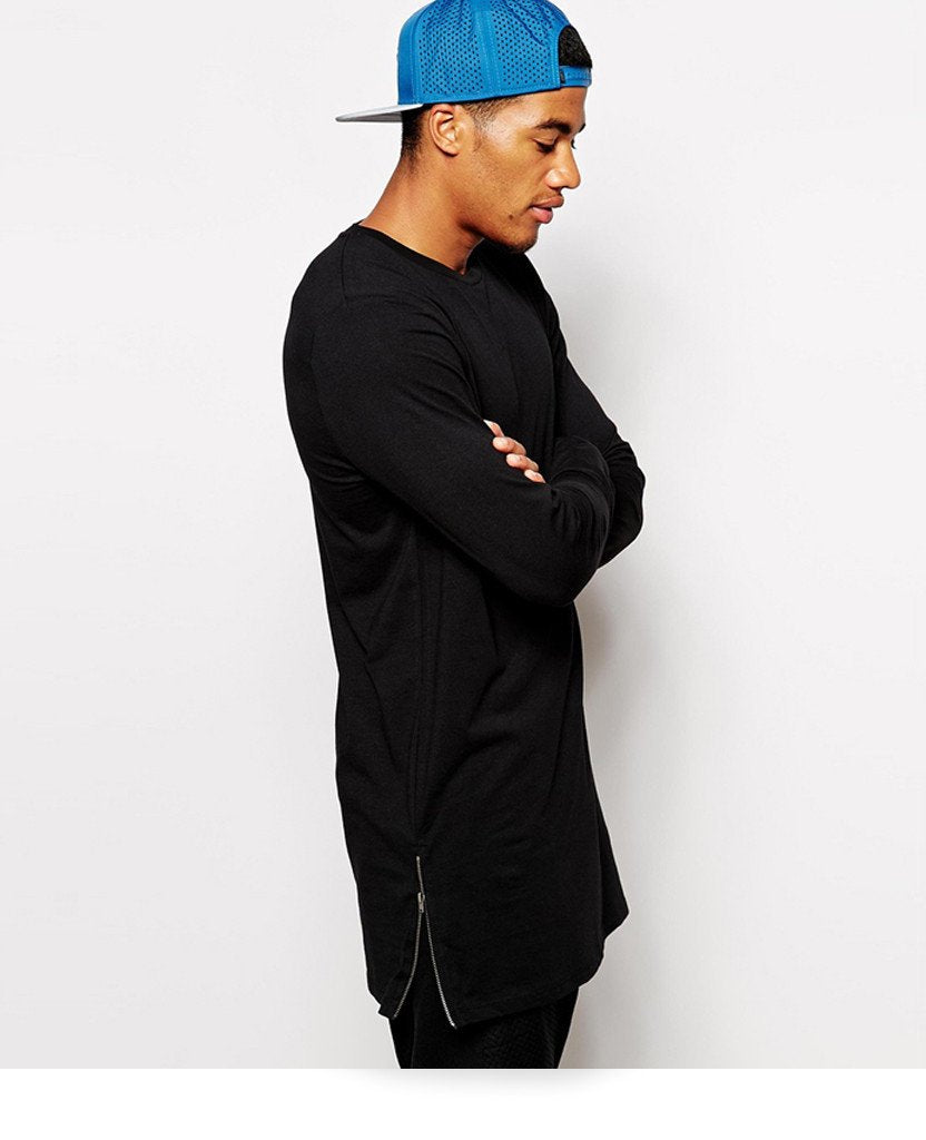 Gold Zipper Long Sleeve