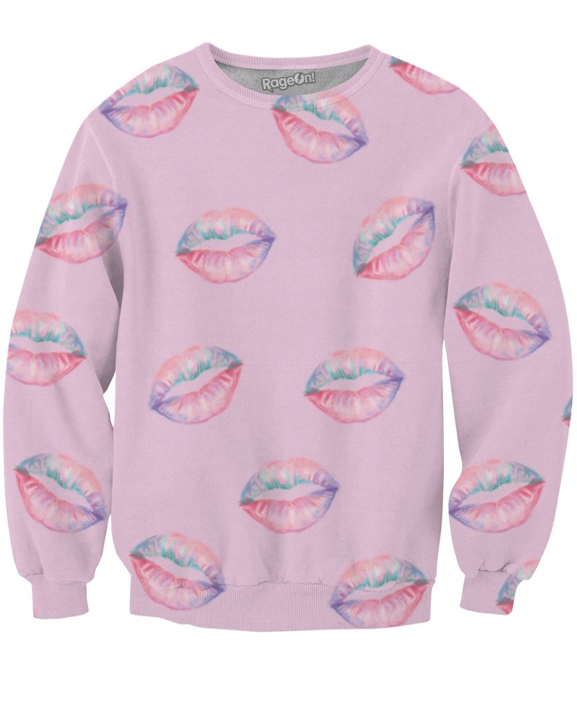 Pink Kisses Crewneck Sweatshirt