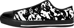 Soapy Bubbles Black Low Tops