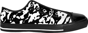 Soapy Bubbles Black Low Tops