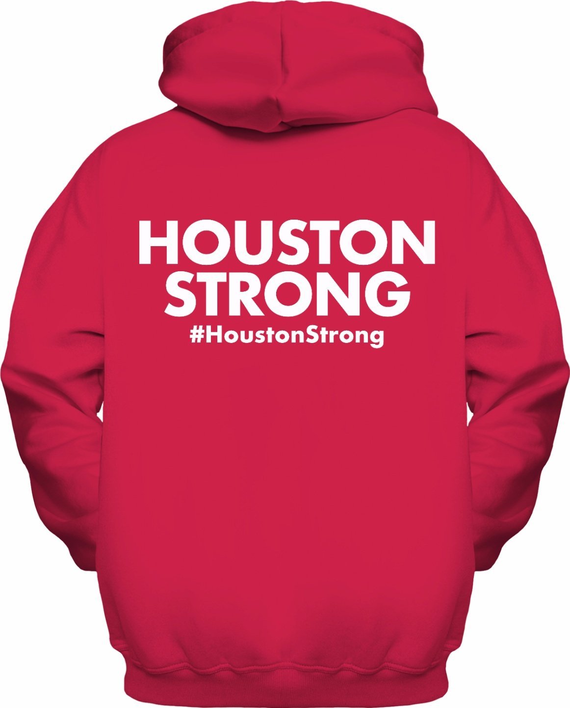 Houston Strong Red Zip-Up Hoodie