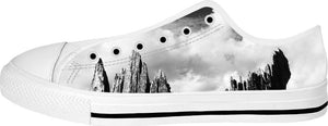 Lightning Tree White Low Tops