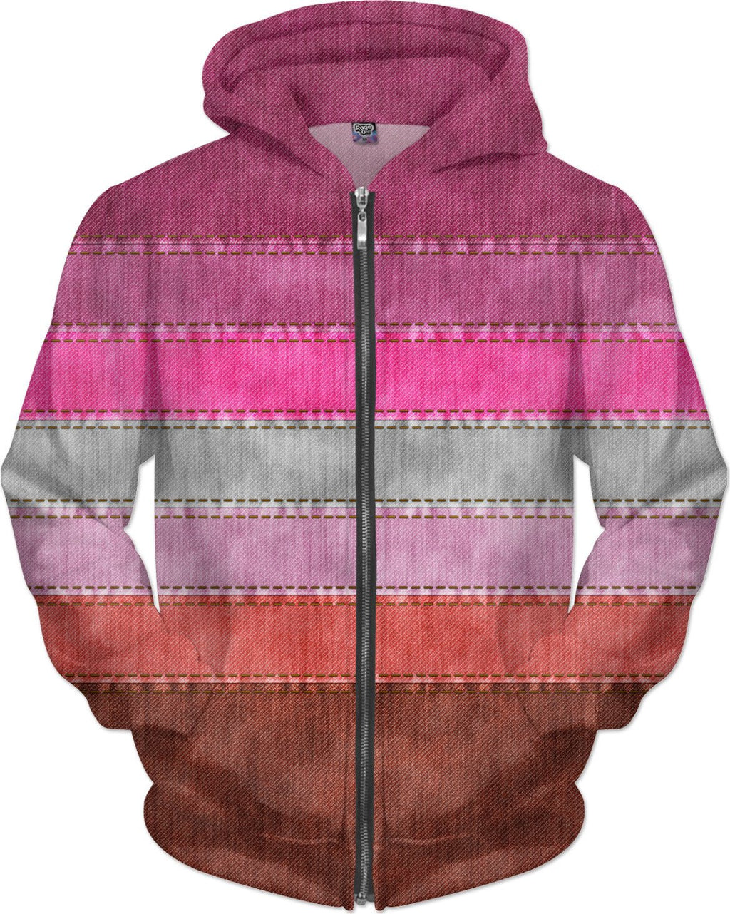 Lipstick Lesbian Denim Flag