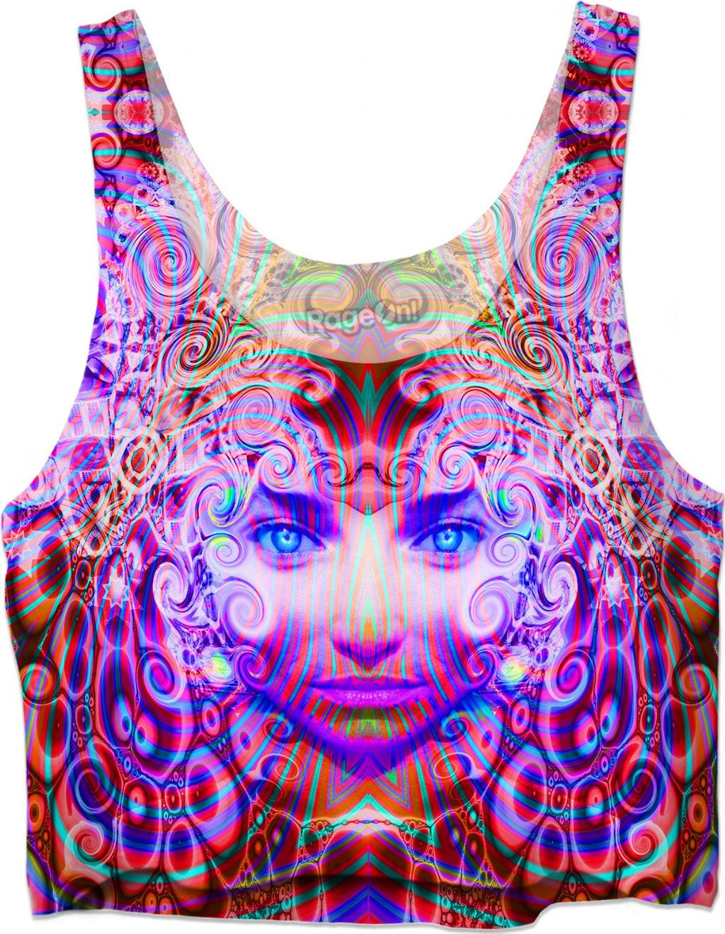 Trip Face  Crop Top