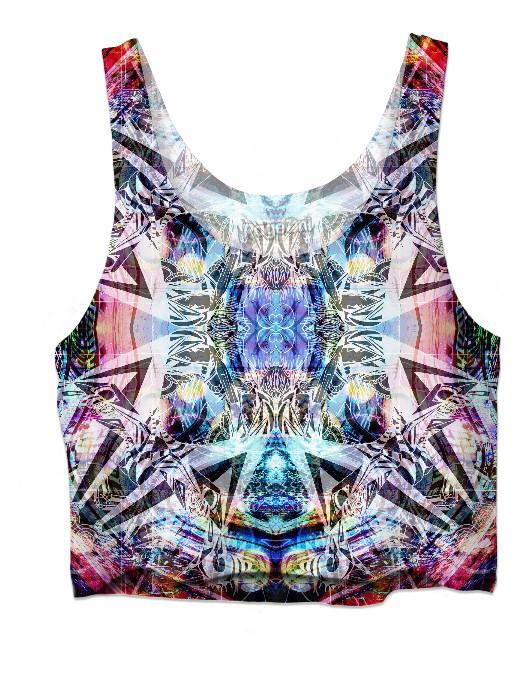 Come Closer White Star Crop Top