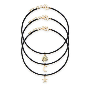 3 Pieces Choker Set